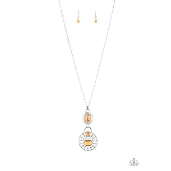 Hook, Vine, and Sinker Orange Necklace (360) - Picture 2 of 2